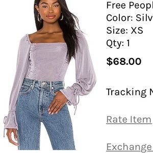 Free people bodysuit - worn once!
